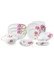 Aparelho de Jantar Quadrado de Porcelana 46 Peças - Casa Ambiente SG4001 Foto Aparelho de Jantar Quadrado de Porcelana 46 Peças - Casa Ambiente SG4001