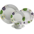 Aparelho de Jantar Redondo de Porcelana 20 Peças - Hercules Casual Flowers
