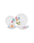 Aparelho de Jantar Redondo de Porcelana 20 Peças - M. Cassab Flor Arte Foto Aparelho de Jantar Redondo de Porcelana 20 Peças - M. Cassab Flor Arte
