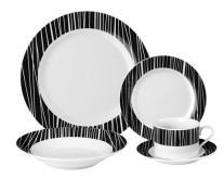 Aparelho de Jantar Redondo de Porcelana 20 Peças - Rochelle ROC000167