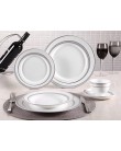 Foto Aparelho de Jantar Redondo de Porcelana 30 Peças - DM Brasil Bone China