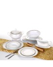 Aparelho de Jantar Redondo de Porcelana 45 Peças - Casa Ambiente SG0336 Foto Aparelho de Jantar Redondo de Porcelana 45 Peças - Casa Ambiente SG0336