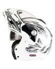 Foto Capacete Mixs Mx Captiva Articulados Fecho de engate rápido Visor Solar