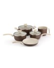 Foto Conjunto de Panelas Alumínio 5 peça(s) MultiFlon Chocolat 40057