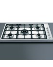 Cooktop Smeg 5 Bocas Inox PGF95SBR1 Foto Cooktop Smeg 5 Bocas Inox PGF95SBR1
