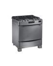 Foto Fogão de Piso Brastemp Gourmand Vapor 5 Bocas Acendimento Automático Inox Grill BFB76BR