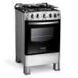 Fogão de Piso Consul Facilite 4 Bocas Acendimento Automático Inox CF550BR Foto Fogão de Piso Consul Facilite 4 Bocas Acendimento Automático Inox CF550BR