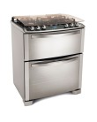Fogão de Piso Electrolux Celebrate Glass 5 Bocas Inox 76DGX Foto Fogão de Piso Electrolux Celebrate Glass 5 Bocas Inox 76DGX