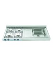 Fogão Pia GhelPlus 4 Bocas Acendimento Automático Inox 10.05.04031