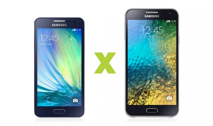 Galaxy E5 vs Galaxy A3 Galaxy E5 vs Galaxy A3