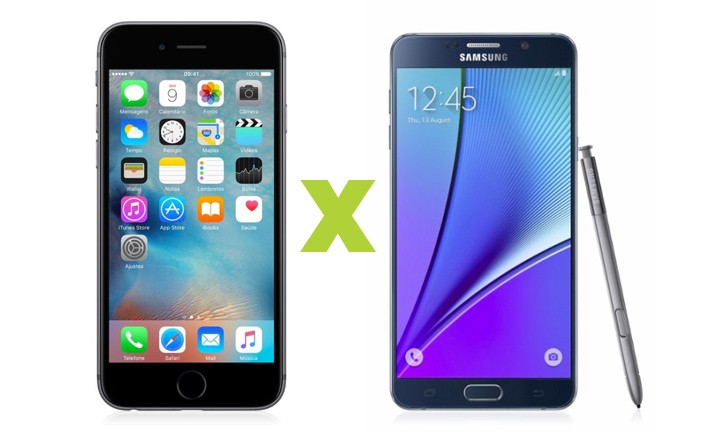 iPhone 6s Plus ou Galaxy Note 5 iPhone 6s Plus ou Galaxy Note 5