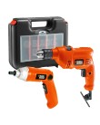 Kit Furadeira Parafusadeira 500 W BLACK & DECKER - TM505K9036 Foto Kit Furadeira Parafusadeira 500 W BLACK & DECKER - TM505K9036
