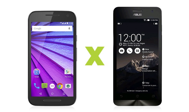 Moto G 3ª geração vs Zenfone 5 Moto G 3ª geração vs Zenfone 5