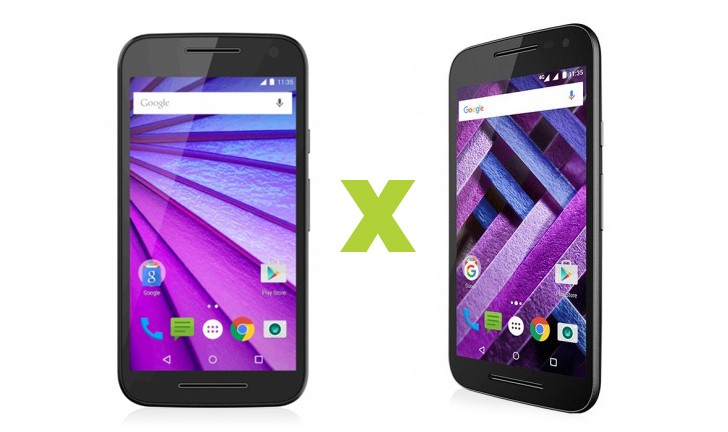 Moto G Edição Turbo x Moto G 3ª Geração Moto G Edição Turbo x Moto G 3ª Geração