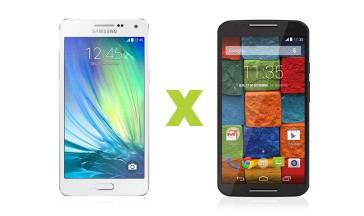 Samsung Galaxy A5 ou Moto X 2ª Geração Samsung Galaxy A5 ou Moto X 2ª Geração