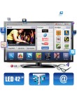 Foto TV LED 42" Smart TV LG Cinema 3D Full HD 4 HDMI Conversor Digital Integrado 42LM6200