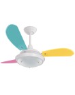 Foto Ventilador de Teto Loren Sid Diplomata Gipso M2 3 Pás