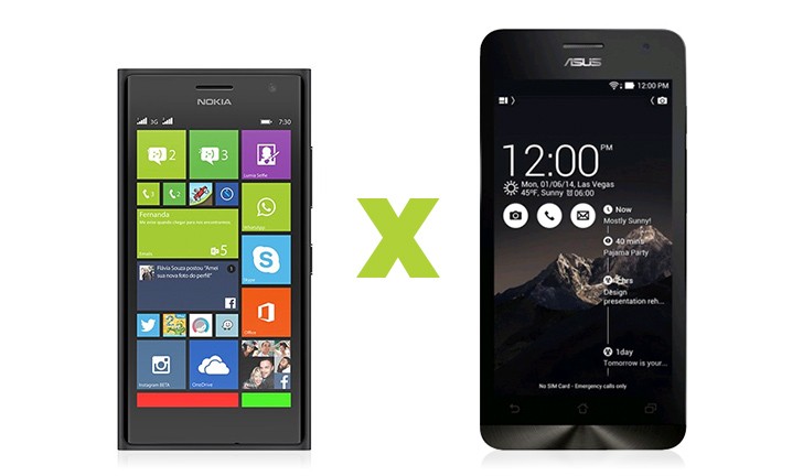 Zenfone 5 ou Lumia 730 Zenfone 5 ou Lumia 730