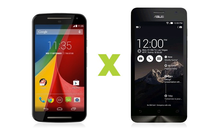 Zenfone 5 vs Moto G Zenfone 5 vs Moto G
