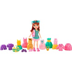 Boneca Polly com Roupinhas Lila Mattel
