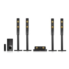 Home Theater LG com Blu-Ray 3D 1.200 W 5.1 Canais Karaokê 3 HDMI LHB755W