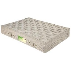 Colchão Casal Mola Edgeclip Paropas D23 Eco Bamboo Uniface 138 x 28 x 188 cm