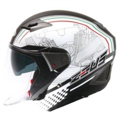 Capacete Zeus ZS-611E Aberto Visor Solar