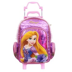 Mochila com Rodinhas Escolar Dermiwil Rapunzel G 60428