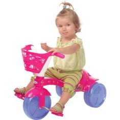 Triciclo com Pedal Xalingo Fofete com Cestinha