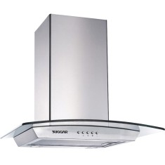 Coifa Parede Suggar 60 cm Vidro Cristal 60 Inox