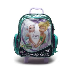 Mochila com Rodinhas Escolar Dermiwil Disney Fadas Tinker Bell M 60185