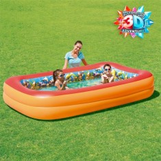 Piscina Inflável 890 l Retangular Bestway 3D Adventure