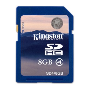 Cartão de Memória SDHC Kingston 8 GB SD4/8GB