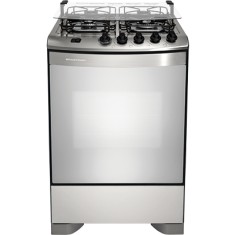 Fogão de Piso Brastemp Clean Maxi 4 Bocas Acendimento Automático Acabamento Inox BFS4NAR