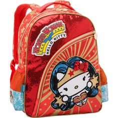 Mochila Escolar PCF Global Hello Kitty Comics Wonder Woman G 964A04