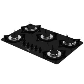 Cooktop Fogatti 5 Bocas Acendimento Superautomático V500X