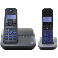Telefone sem Fio Motorola com 1 Ramal Secretaria Eletrônica MOTO4000SE-MRD2