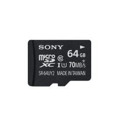 Cartão de Memória Micro SDXC com Adaptador Sony 64 GB SR64UY2