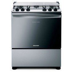 Fogão de Piso Brastemp 5 Bocas Acendimento Automático Acabamento Inox BFS5NCR
