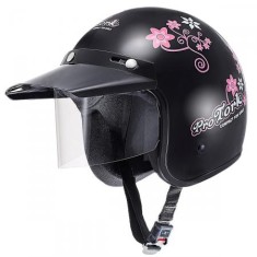 Capacete Protork CAP-48 Aberto Fecho de engate rápido Viseira Antirrisco