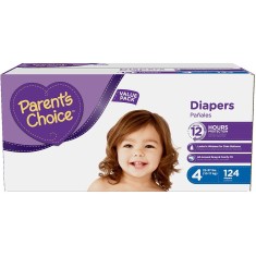 Fralda Parent's Choice Diapers Tamanho G 124 Unidades Peso Indicado 10 - 17kg