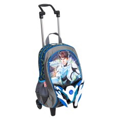 Mochila com Rodinhas Escolar Sestini Max Steel 15Z M 64332