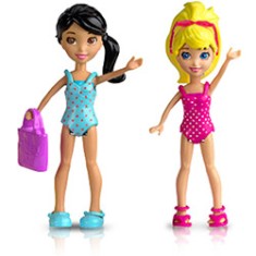 Boneca Polly Estaçoes da Polly Diversão na Piscina Mattel