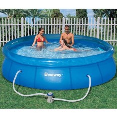 Piscina Inflável 5.500 l Redonda Bestway Fast Set 58144 com Filtro