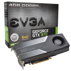 Placa de Video NVIDIA GeForce GTX 970 4 GB GDDR5 256 Bits EVGA 04G-P4-1972-KR