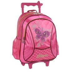 Mochila com Rodinhas Escolar Luxcel Princess IC31142PS