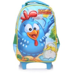 Mochila com Rodinhas Escolar Xeryus Galinha Pintadinha Surpresa 16 5830