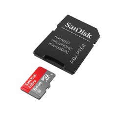 Cartão de Memória Micro SDHC com Adaptador SanDisk Ultra 64 GB SDSDQUAN064GG4A