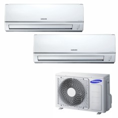 Ar Condicionado Multi Split Samsung 27300 BTUs Inverter Controle Remoto Quente/Frio RJ080F4HXBA / MH026FNBA / MH052FNBA