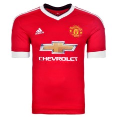 Camisa Torcedor Manchester United I 2015/16 com Número Adidas